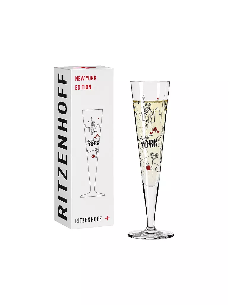 RITZENHOFF | Champagnerglas NEW YORK EDITON CHAMPUS Kuhlmann | bunt