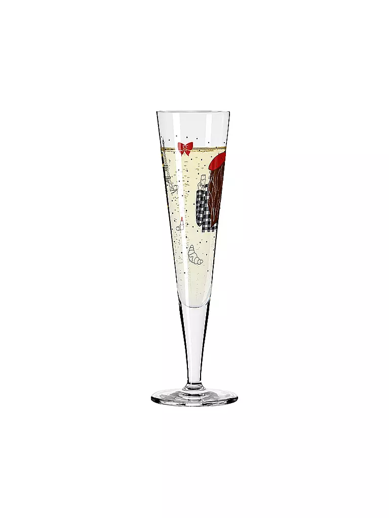 RITZENHOFF | Champagnerglas PARIS EDITON CHAMPUS Stuhldreier | bunt