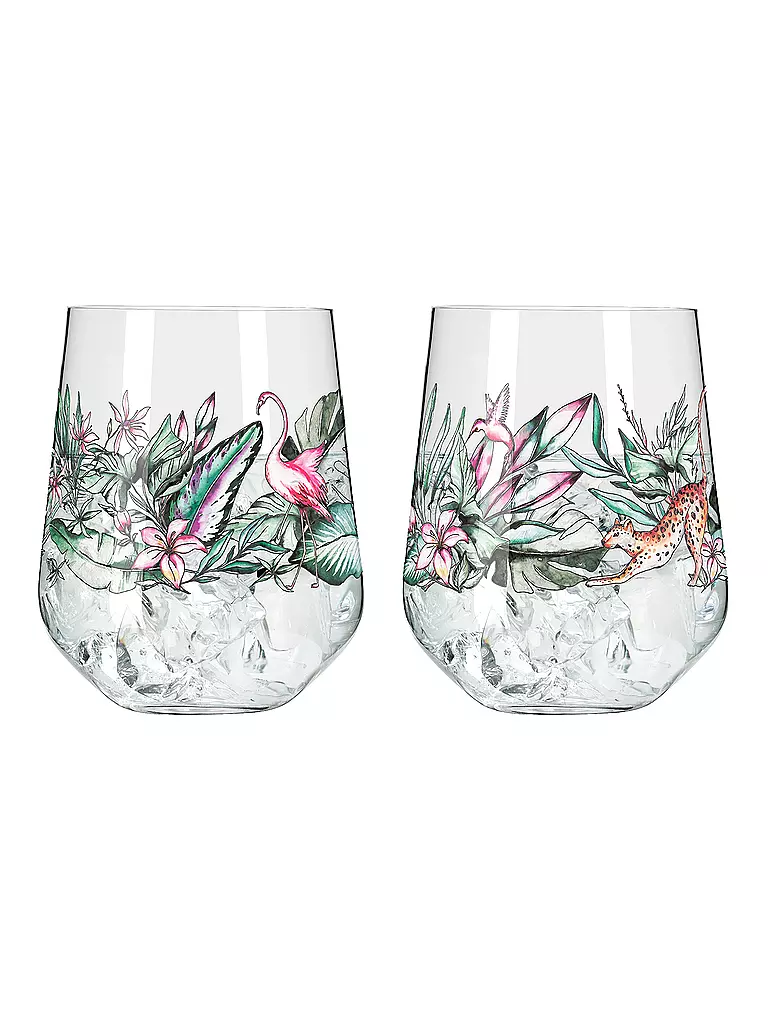 RITZENHOFF | Gin Tumbler 2-er Set SCHATTENFAUNA #5 #6  | bunt