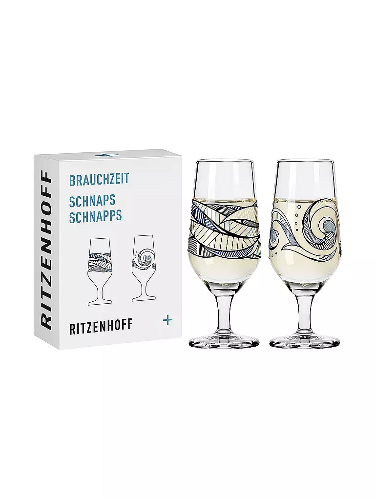 RITZENHOFF | Schnapsglas 2-er Set BRAUCHZEIT #5 und #6 Andreas Preis 2023 | bunt