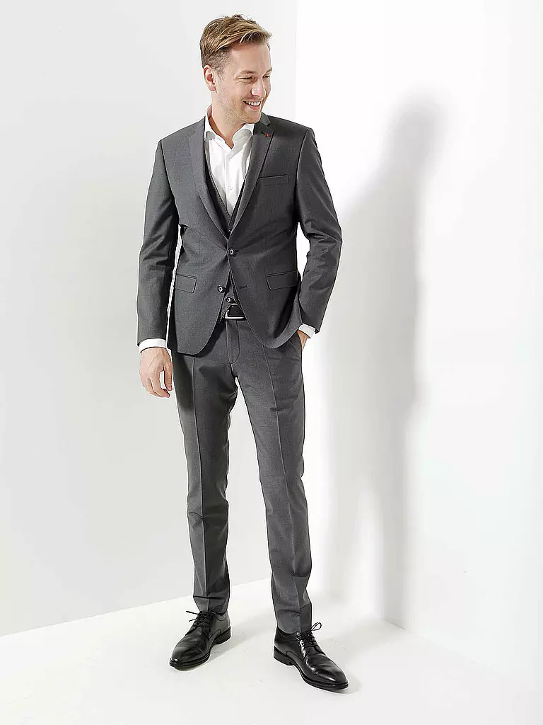 ROY ROBSON | Anzugweste Slim Fit | grau