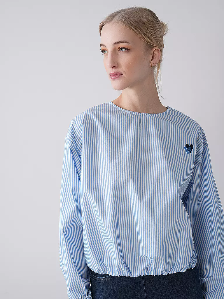 S.OLIVER | Blusenshirt  | blau