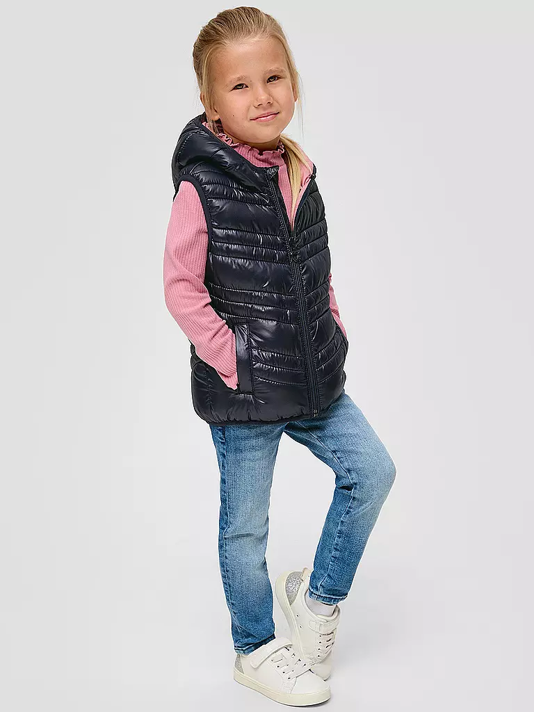 S.OLIVER | Mädchen Steppgilet | dunkelblau