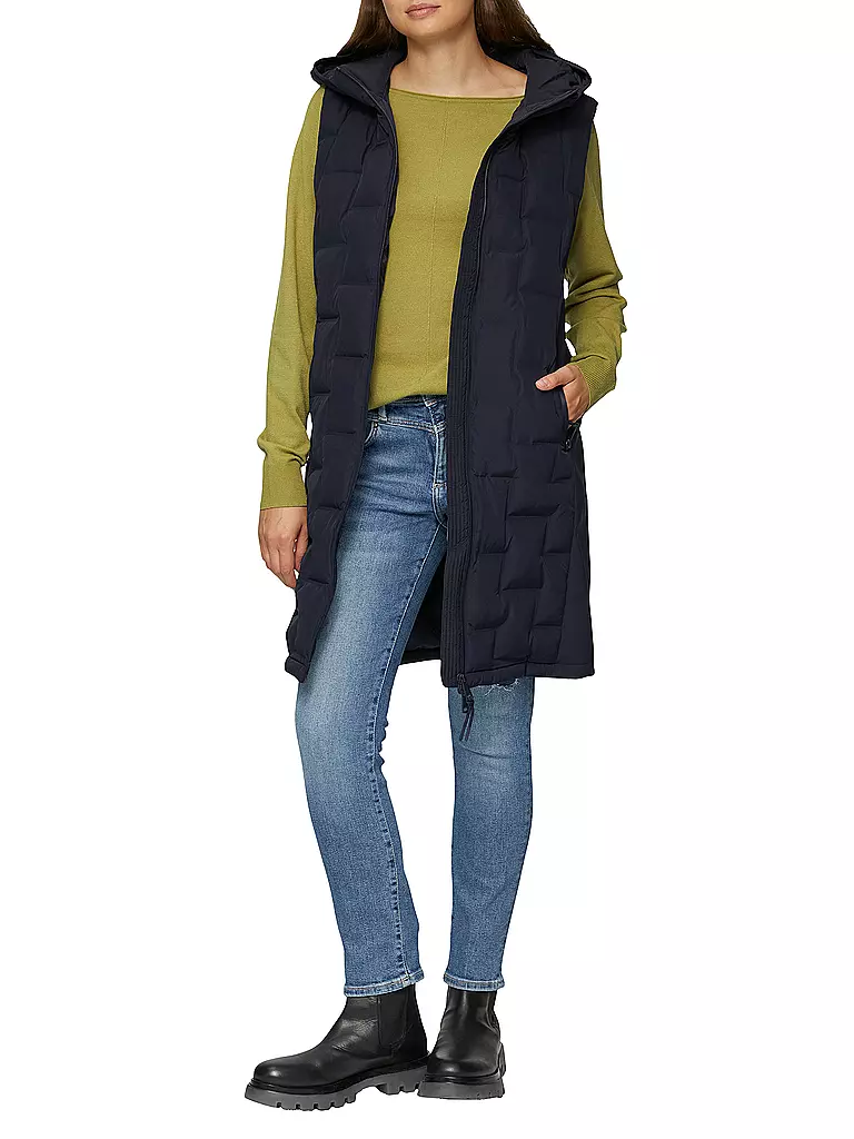 S.OLIVER | Steppgilet | dunkelblau