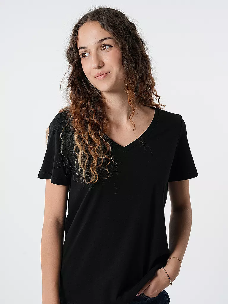 S.OLIVER | T-Shirt  | schwarz