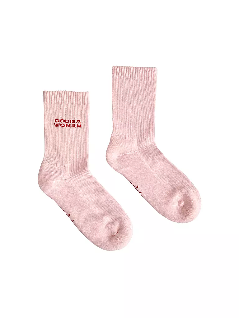 SAINT SASS | Socken GOD IS A WOMAN rosa | rosa