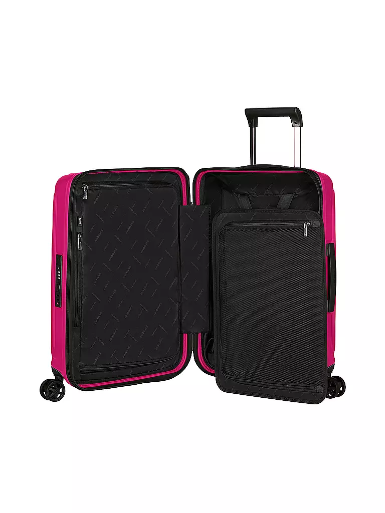 SAMSONITE | Trolley  NUON SPINNER 55cm erweiterbar metallic ruby | hellgrau