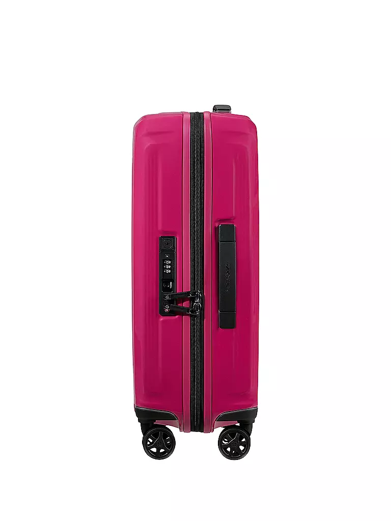 SAMSONITE | Trolley  NUON SPINNER 55cm erweiterbar metallic ruby | hellgrau