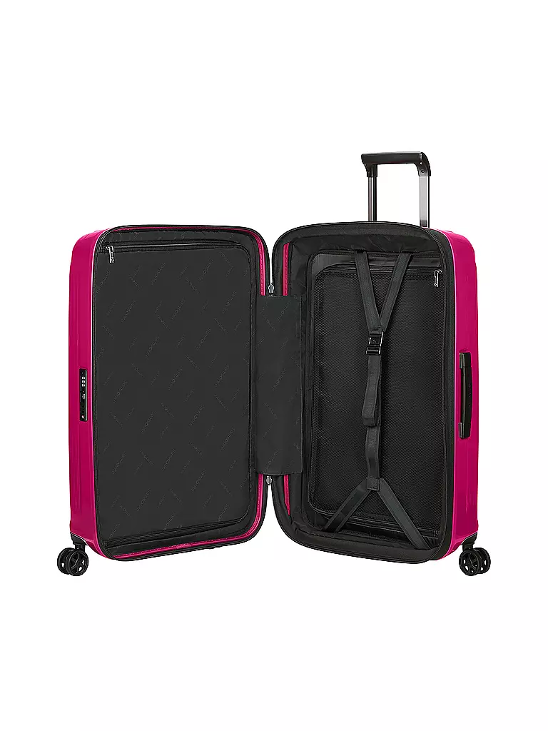 SAMSONITE | Trolley  NUON SPINNER 69cm erweiterbar metallic ruby | hellgrau