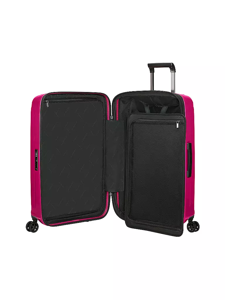 SAMSONITE | Trolley  NUON SPINNER 69cm erweiterbar metallic ruby | hellgrau