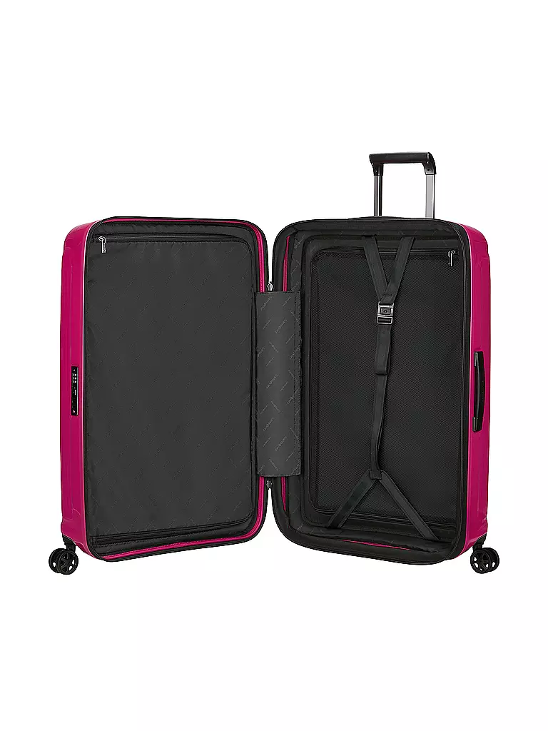 SAMSONITE | Trolley  NUON SPINNER 75cm erweiterbar metallic ruby | hellgrau