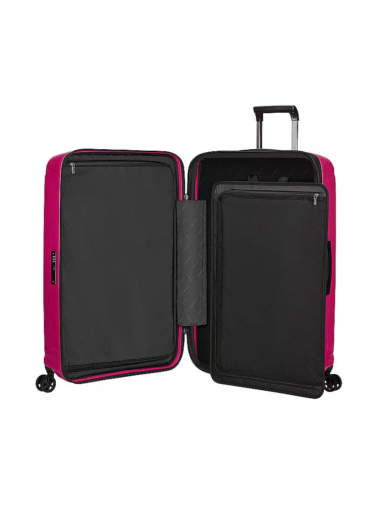 SAMSONITE | Trolley  NUON SPINNER 75cm erweiterbar metallic ruby | hellgrau