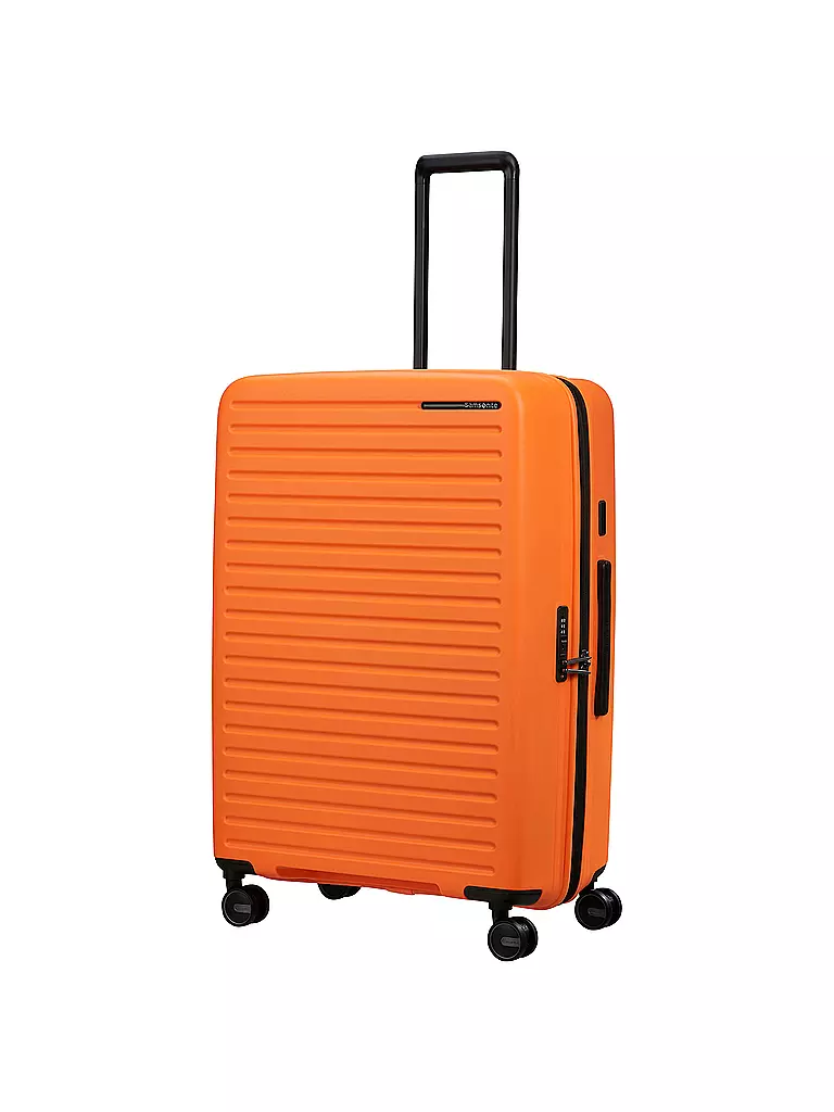 SAMSONITE | Trolley  RESTACKD SPINNER 75cm erweiterbar papaya | dunkelgrün