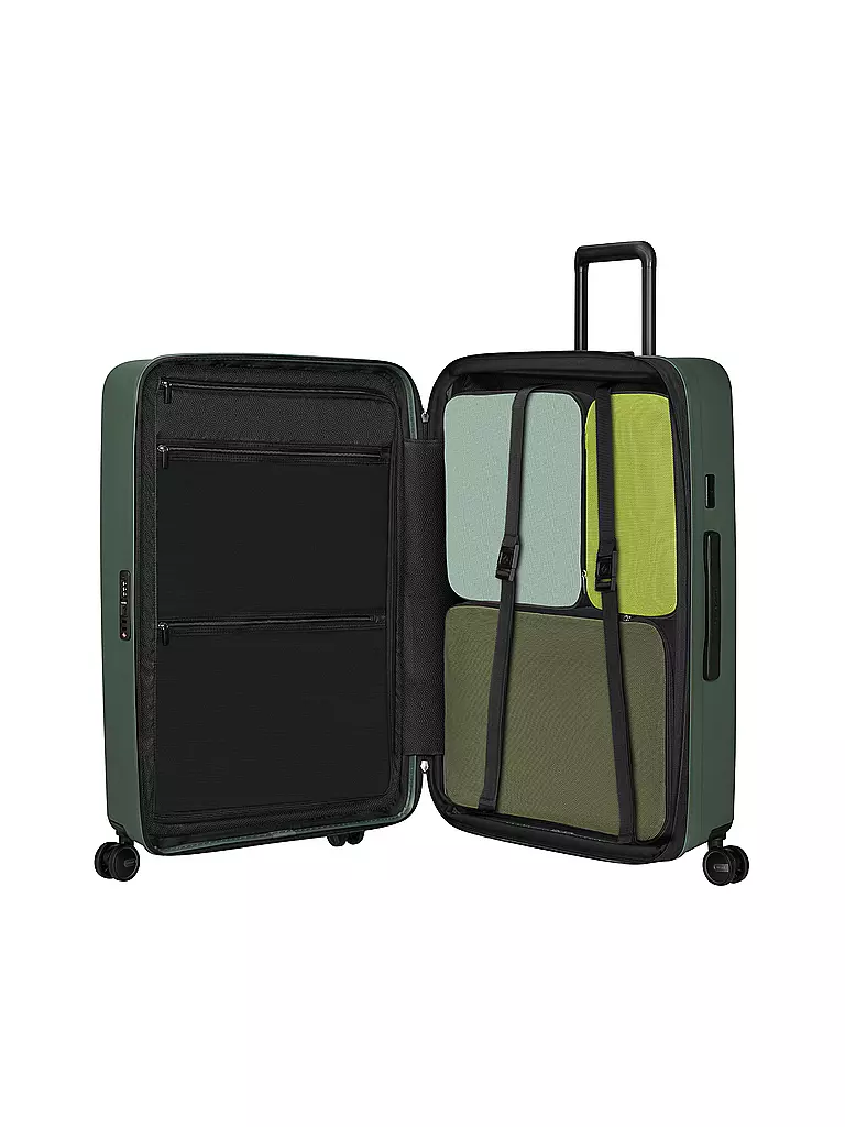 SAMSONITE | Trolley  RESTACKD SPINNER 75cm erweiterbar sage | dunkelgrün