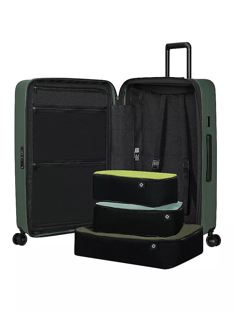 SAMSONITE | Trolley  RESTACKD SPINNER 75cm erweiterbar sage | dunkelgrün