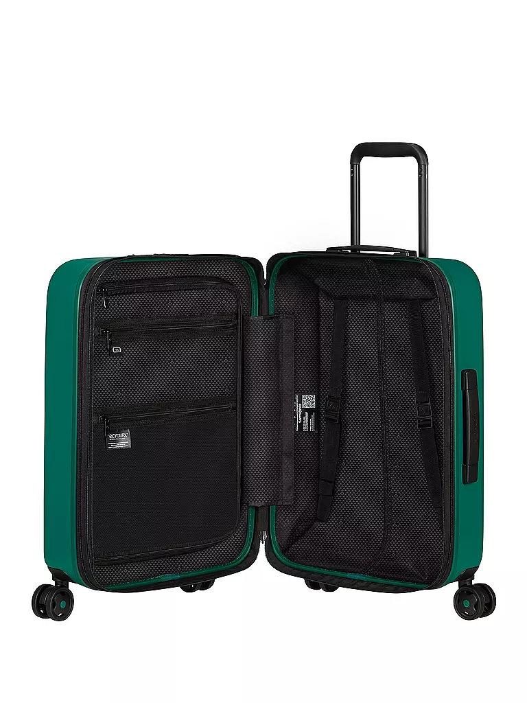 SAMSONITE | Trolley  STACKD SPINNER 55cm erweiterbar jungle  | petrol