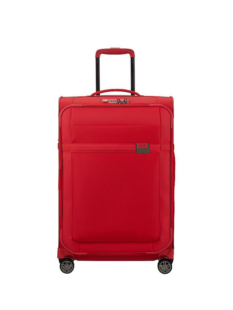 Samsonite Trolley Airea Spinner Cm Erweiterbar Hibiscus Red Rot