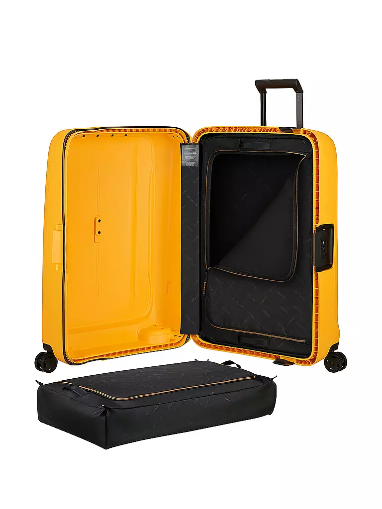 SAMSONITE | Trolley ESSENS SPINNER 69cm radiant yellow | schwarz