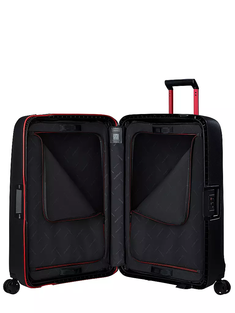 SAMSONITE | Trolley ESSENS SPINNER 75cm charcoal/red | schwarz