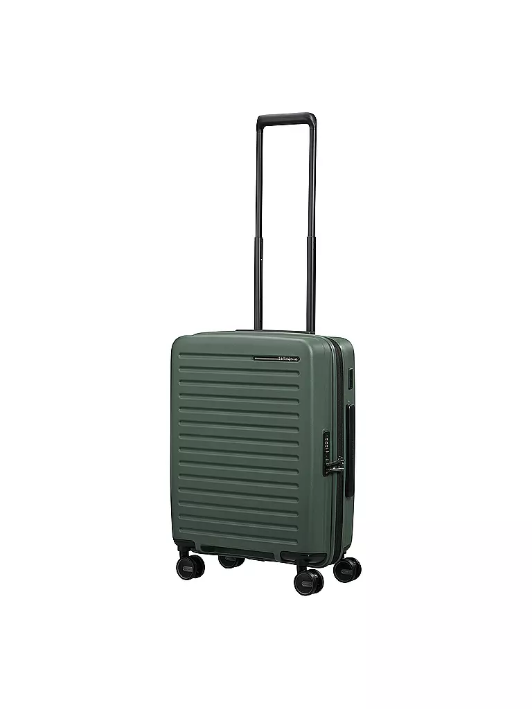 SAMSONITE | Trolley RESTACKED SPINNER 55cm erweiterbar sage | schwarz