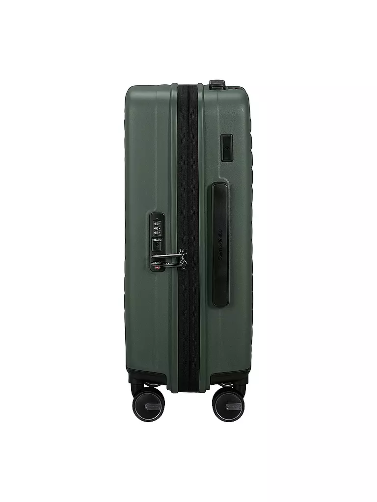 SAMSONITE | Trolley RESTACKED SPINNER 55cm erweiterbar sage | schwarz