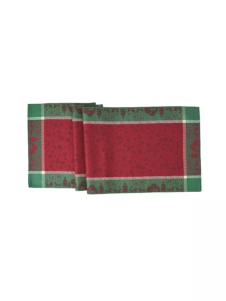 SANDER | Tischläufer  WINTERWONDERLAND 47x150cm Red / Green | rot