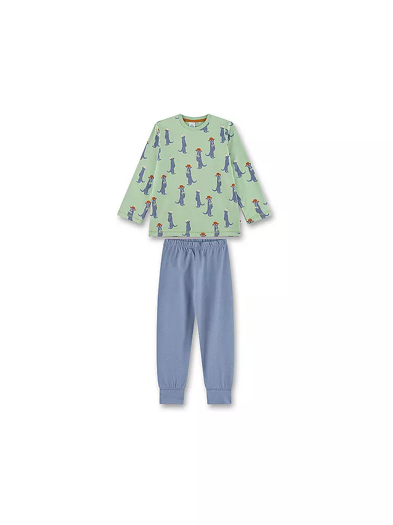 SANETTA | Jungen Pyjama  | hellgrün