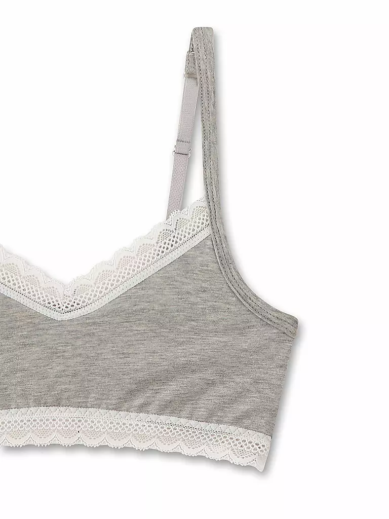 SANETTA | Mädchen Bustier light grey | hellgrau