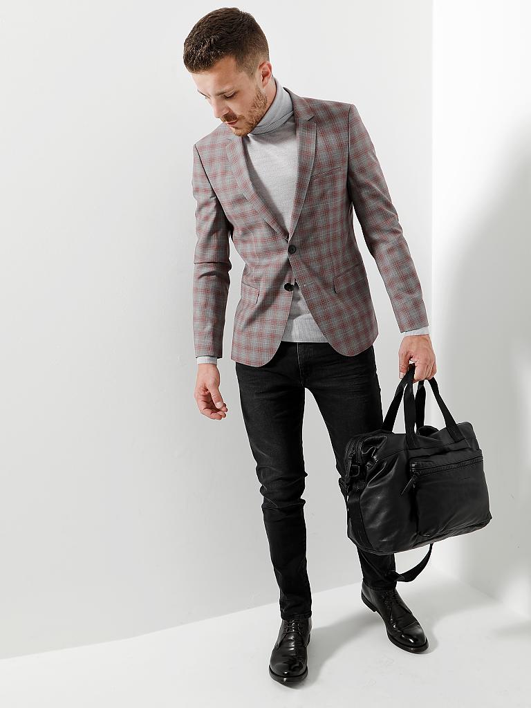 SANTONI | Ledertasche - Weekender  "Porta" | schwarz