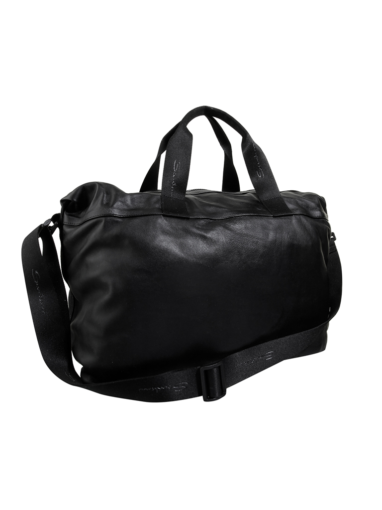 SANTONI | Ledertasche - Weekender  "Porta" | schwarz