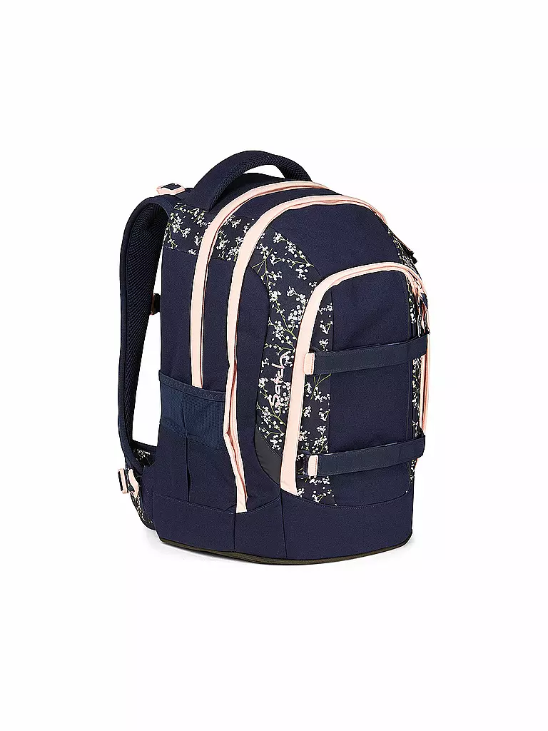 SATCH | Schulrucksack Pack - Bloomy Breeze | schwarz