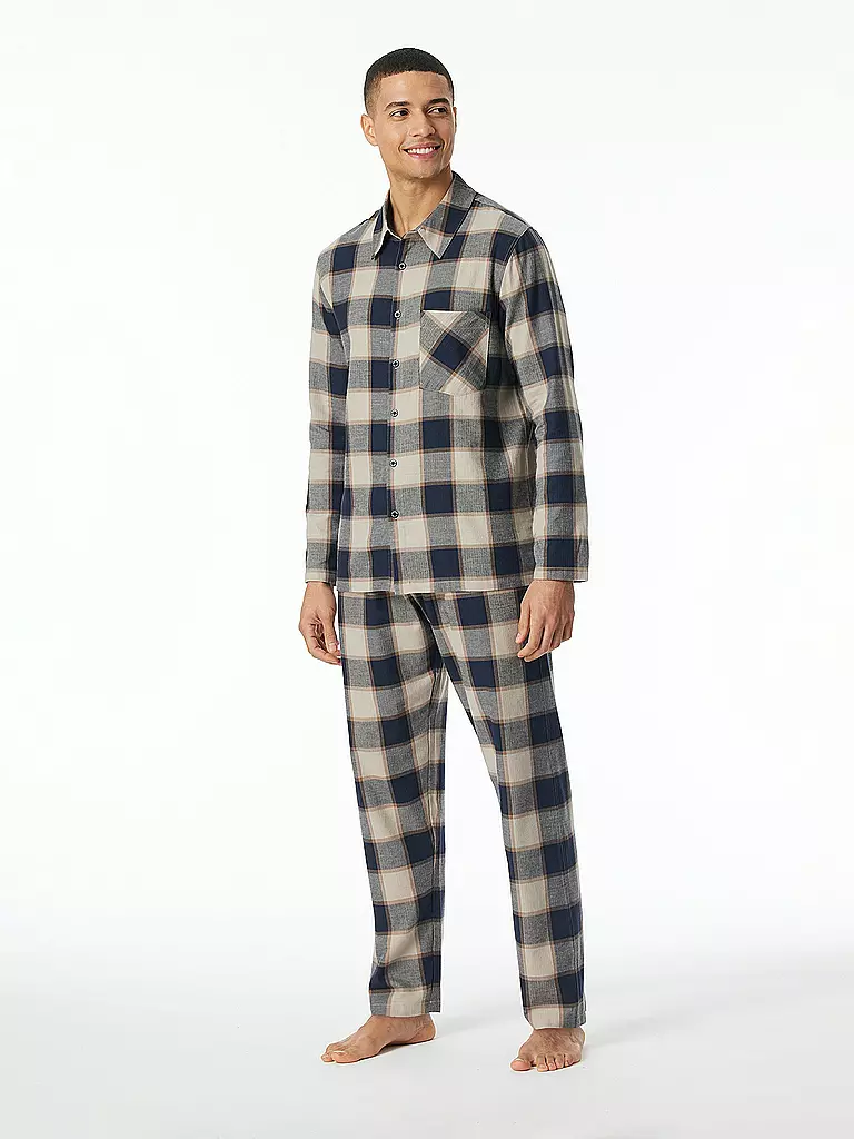 SCHIESSER | Pyjama | blau