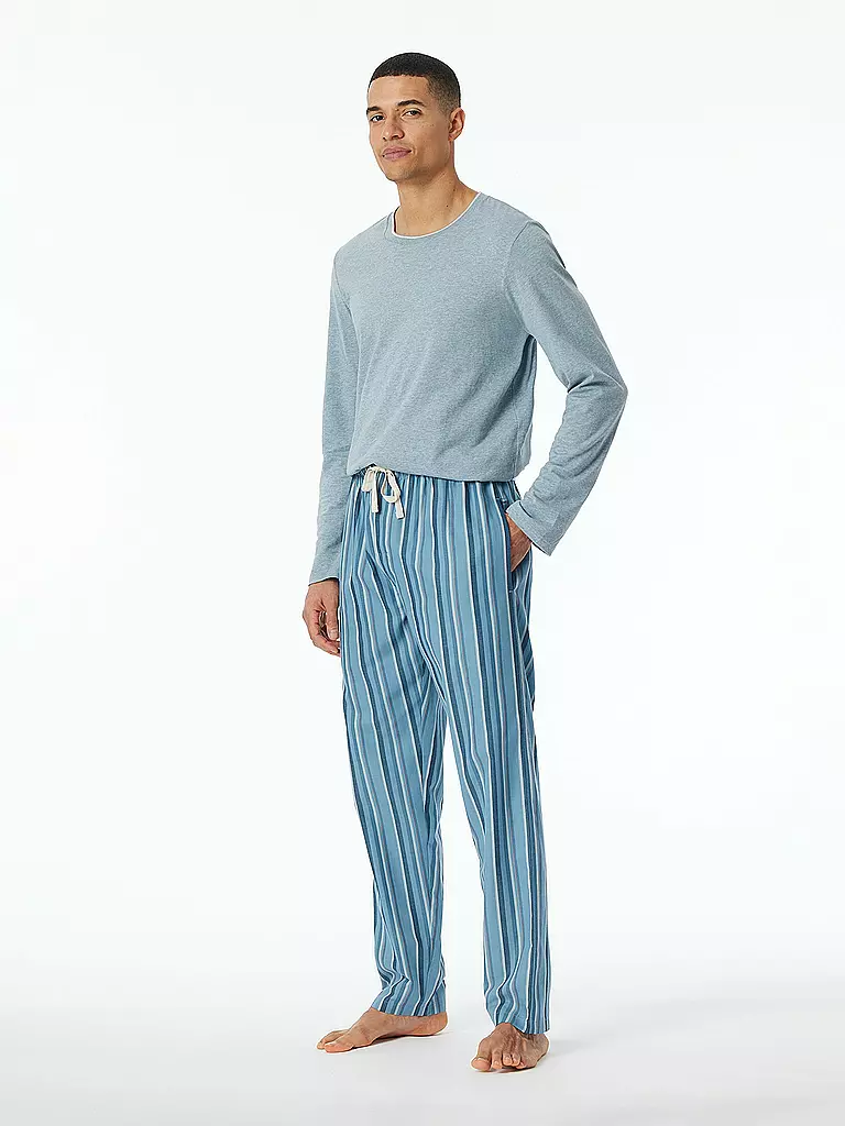 SCHIESSER | Pyjamahose  | hellblau