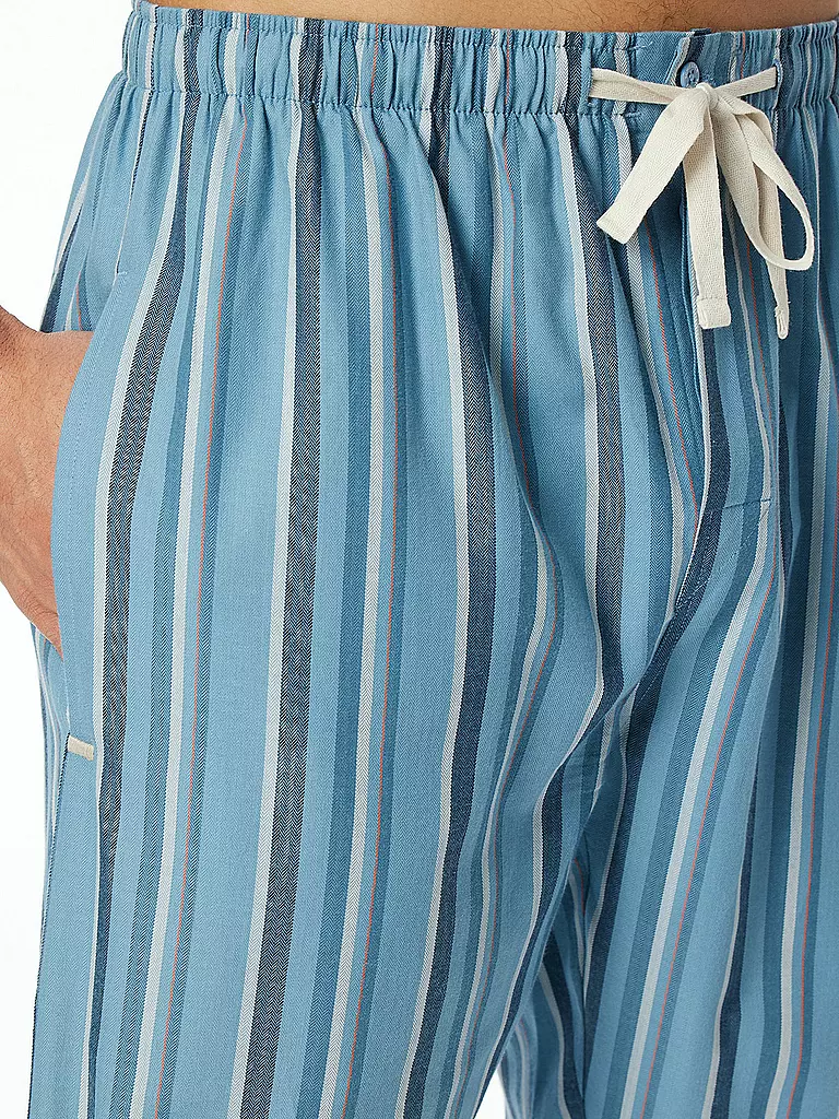 SCHIESSER | Pyjamahose  | blau