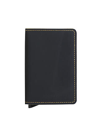 SECRID | Geldbörse - Slimwallet MATTE black & ochre