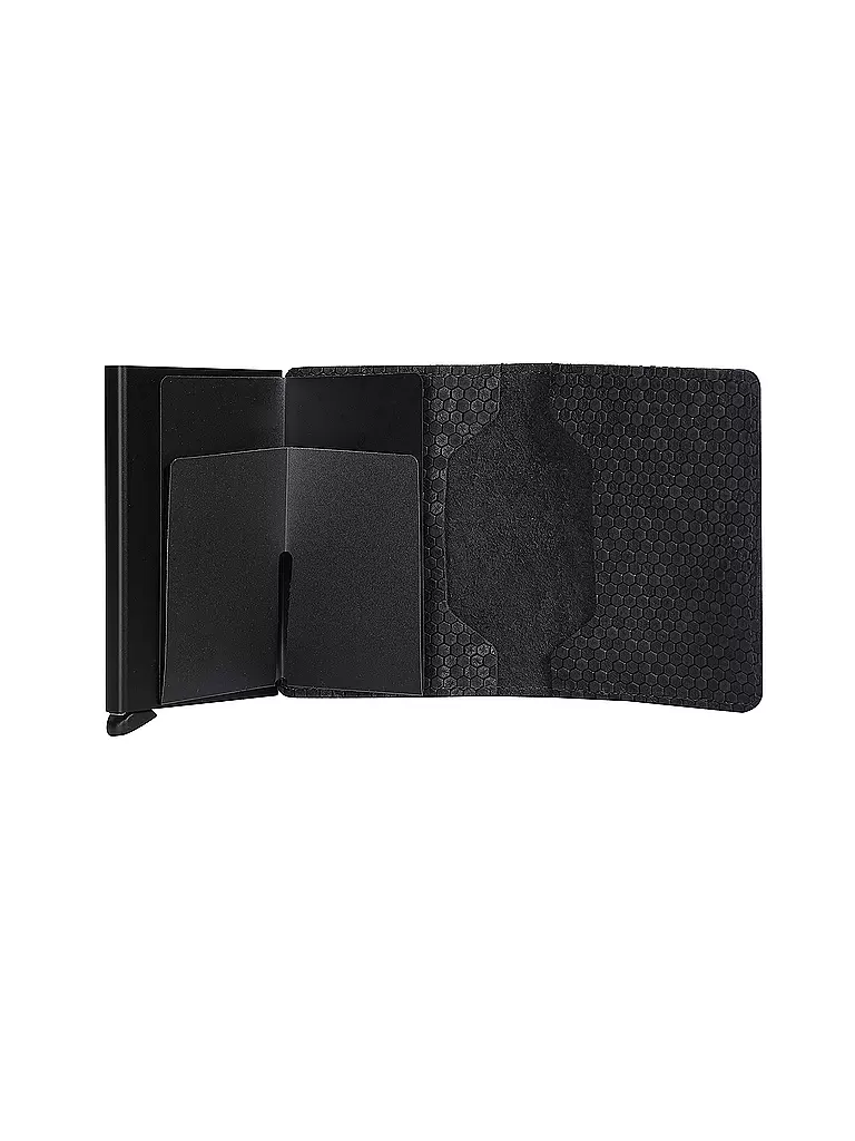 SECRID | Slimwallet HEXAGON Black | dunkelgrün