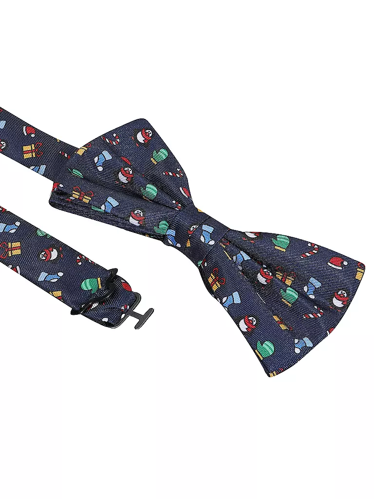 SEIDENFALTER | Set Fliege und Stecktuch PRINCE BOWTIE | dunkelblau