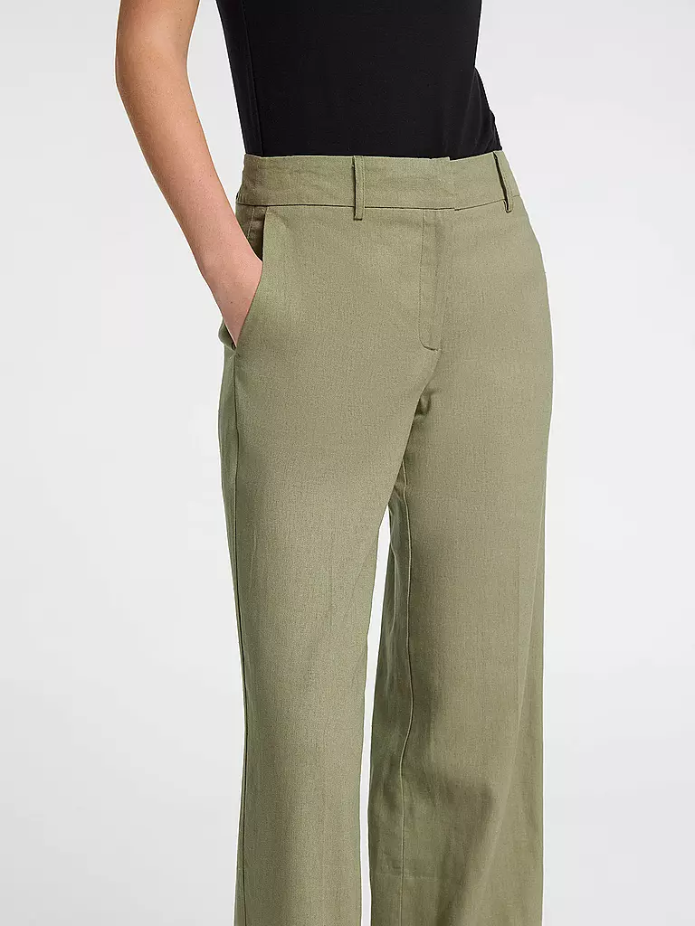 SELECTED FEMME | Leinenhose SLFTANIA-RITA | olive