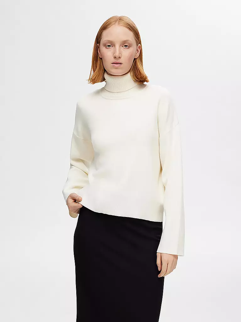 SELECTED FEMME | Rollkragenpullover  SLFKAMMA | creme