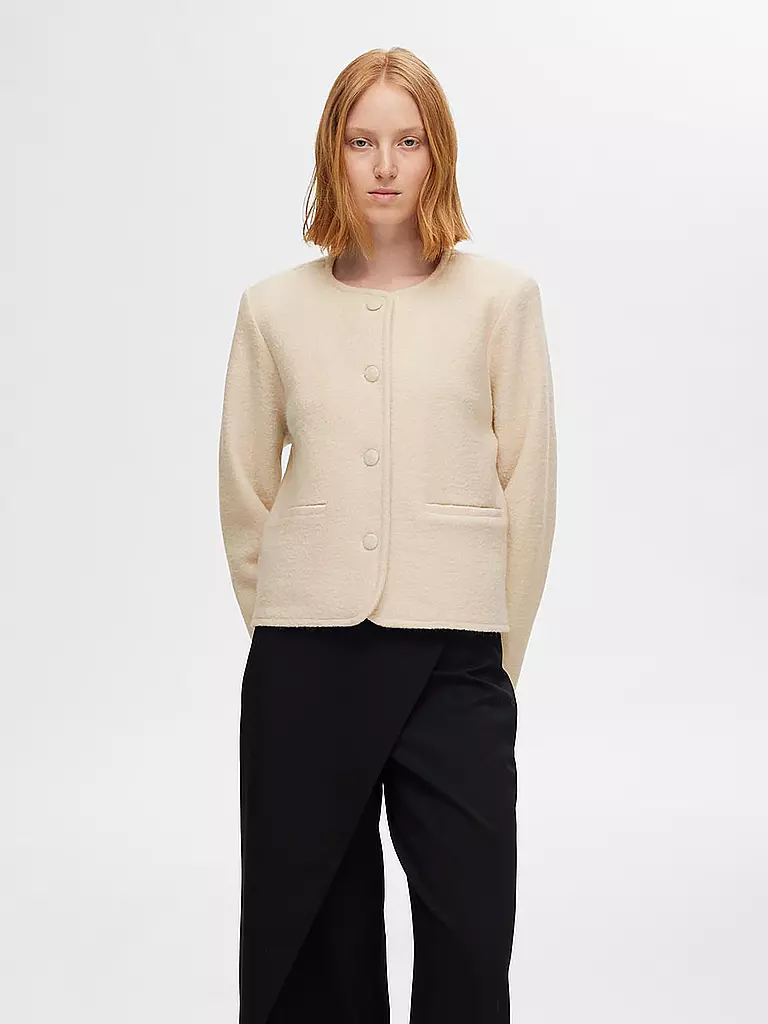 SELECTED FEMME | Strickjacke SLFDARLA  | creme