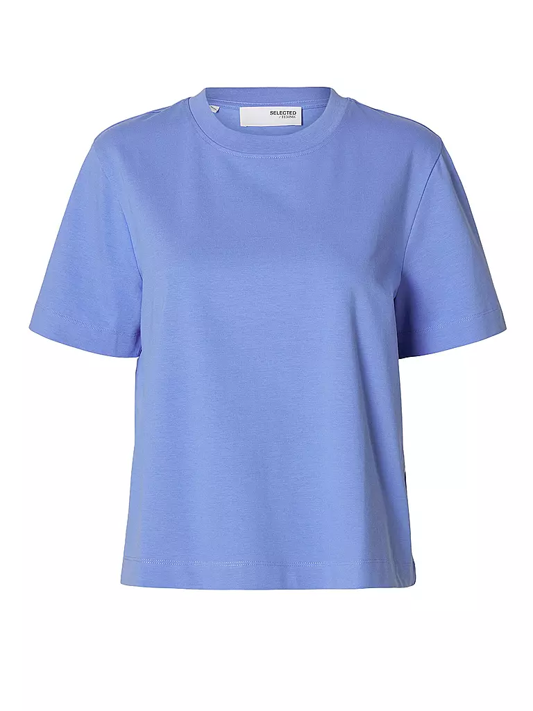 SELECTED FEMME | T-Shirt Boxy Fit SLFESSENTIAL | blau