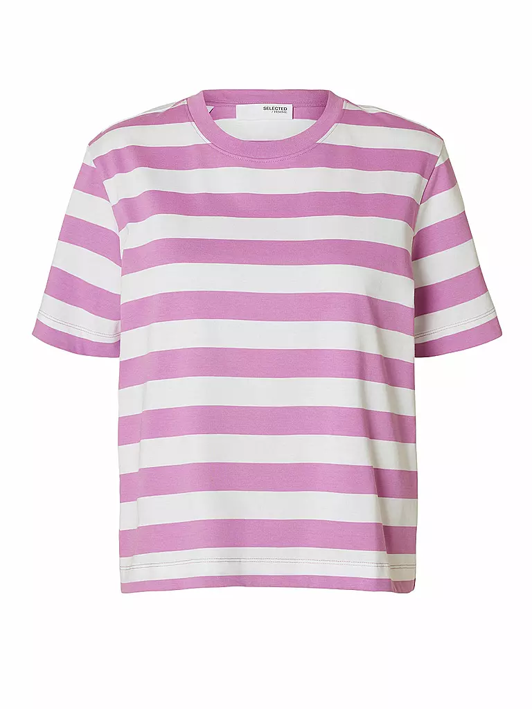 SELECTED FEMME | T-Shirt SLFESSENTIAL  | rosa