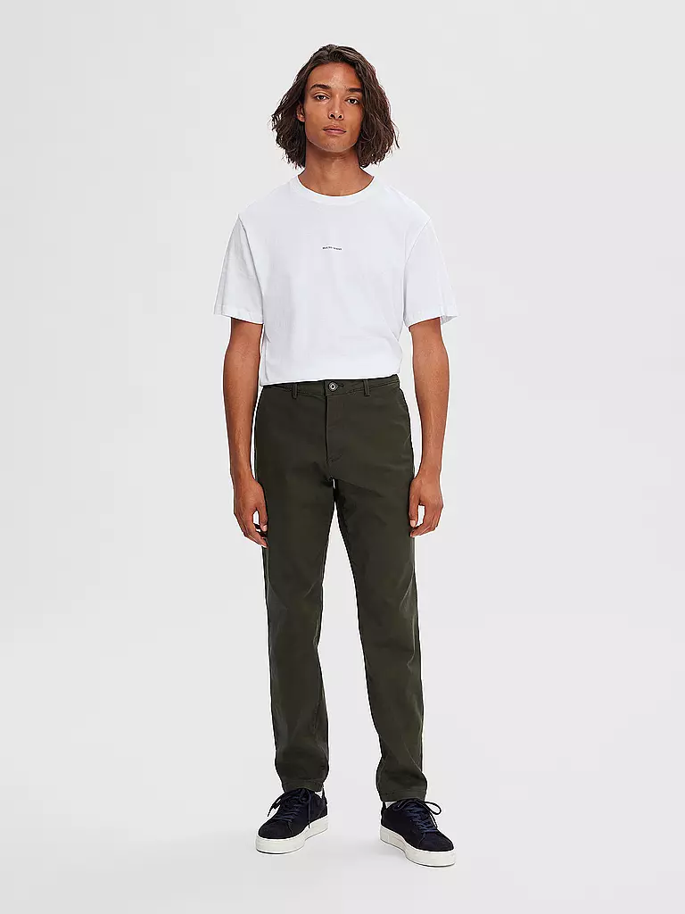 SELECTED | Chino SLH 175 | olive