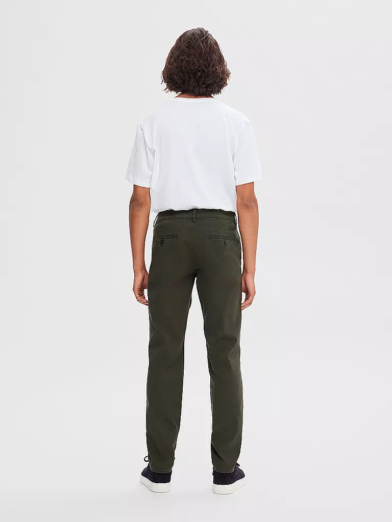 SELECTED | Chino SLH 175 | olive