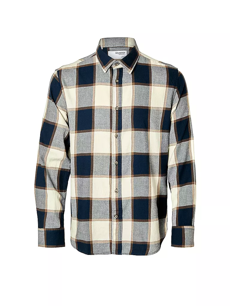 SELECTED | Flanellhemd SLHREG-OWEN | braun