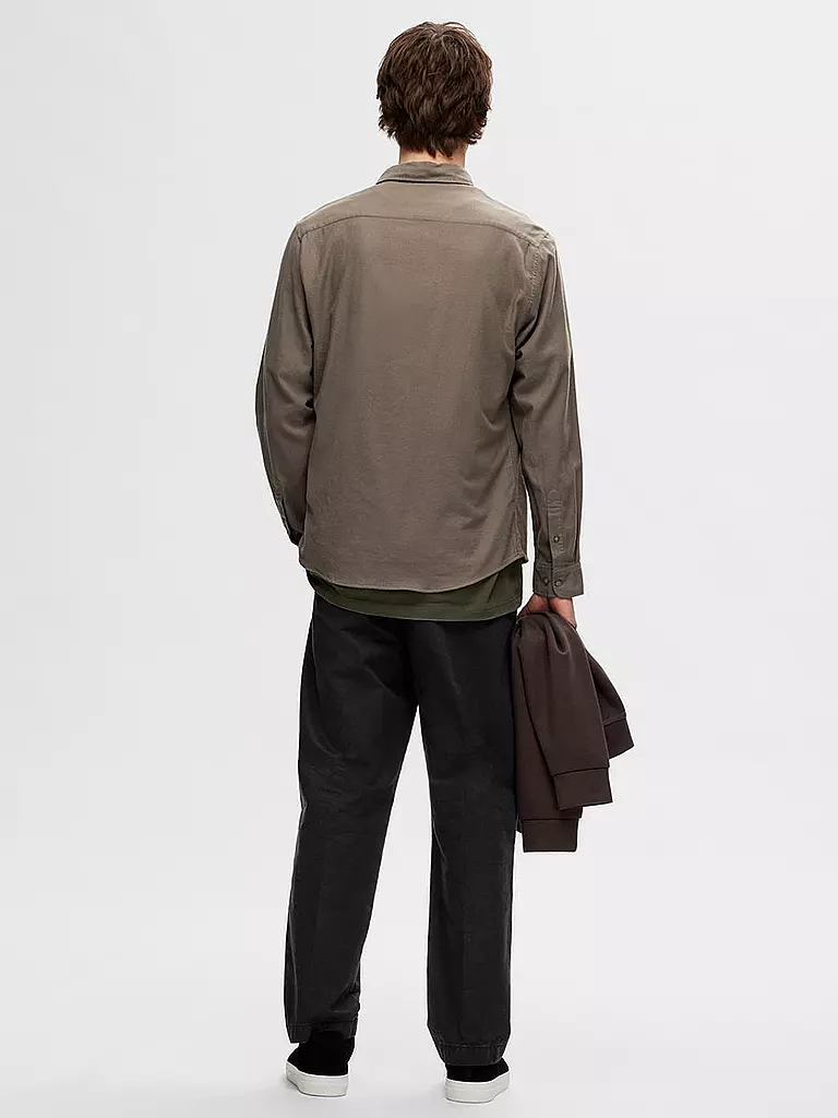 SELECTED | Flanellhemd Slim Fit SLHSLIMOWEN | creme