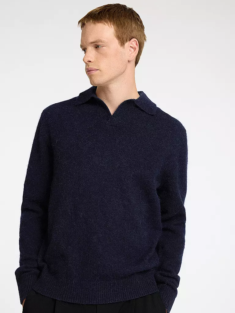 SELECTED | Polo-Pullover SLHRAI | hellgrau