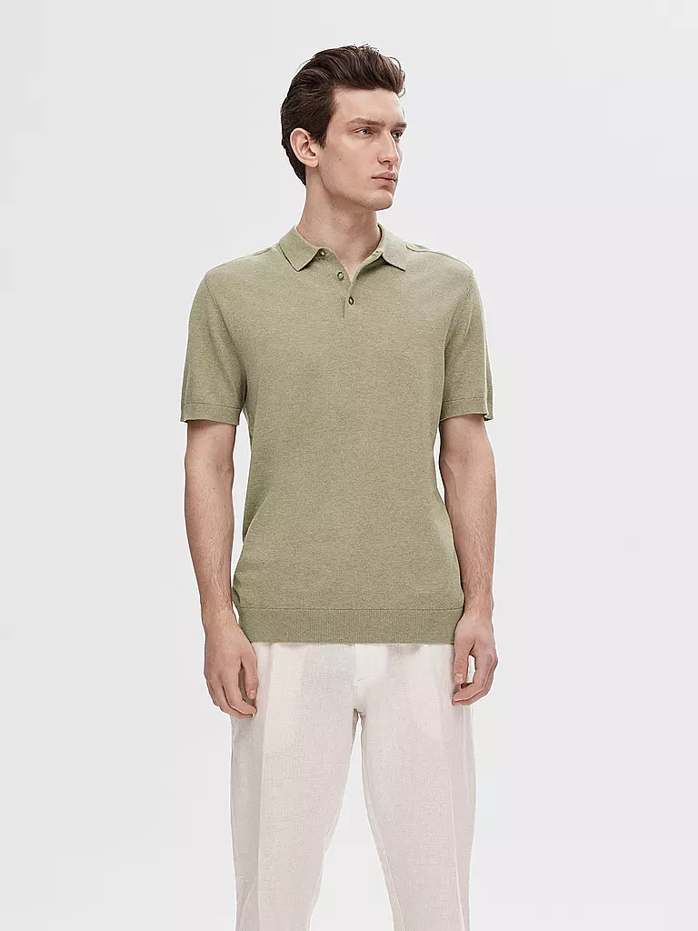 SELECTED | Poloshirt SLHBERG | hellgrün