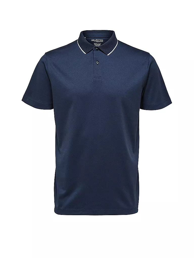 SELECTED | Poloshirt SLHLEROY COOLMAX | blau