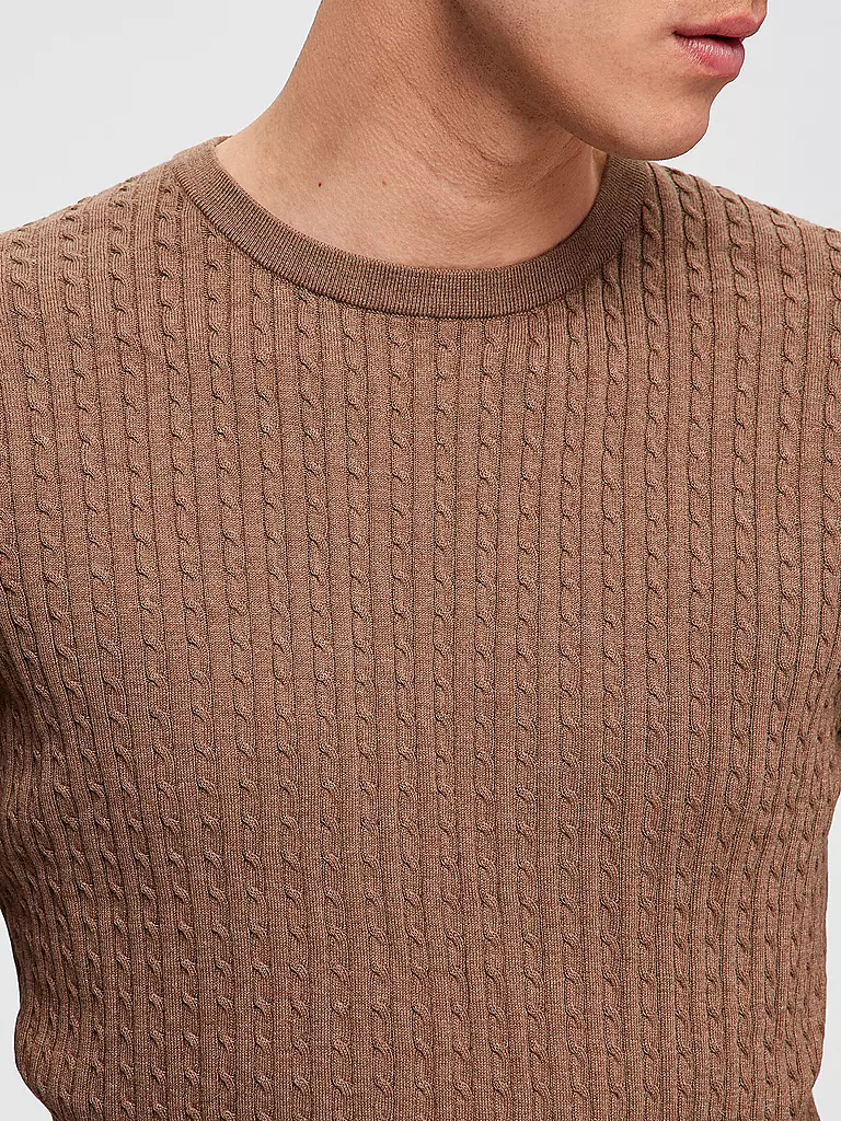 SELECTED | Pullover SLHBERG  | braun